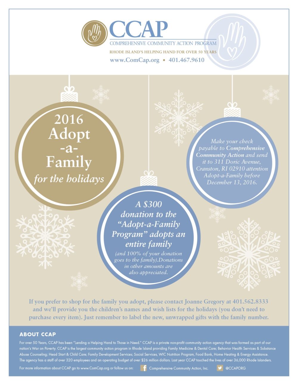 2016 ccap adopt a family flyer 1 Comprehensive Community Action Program